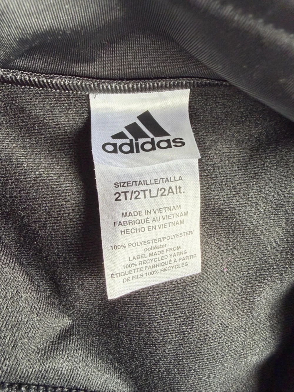 Adidas Toddler Tracksuit Set 2T 3T Black Rainbow Stripe Track Jacket Pants